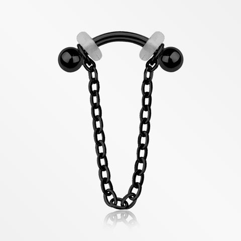 Blackline Chained Basic Ball Curved Barbell