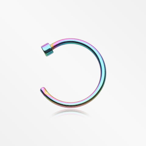 Colorline Basic Nose Hoop Ring-Rainbow