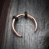 Rose Gold Basic Steel Pincher Septum Ring-Rose Gold