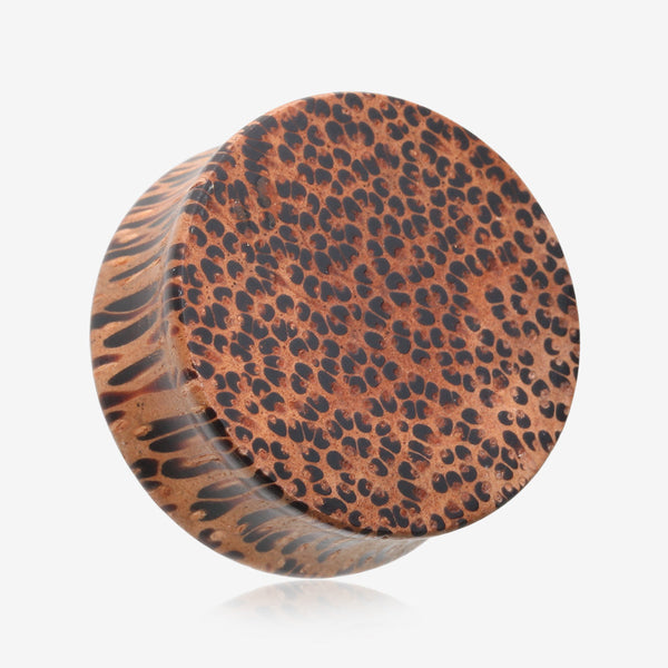 A Pair of Coconut Wood Double Flared Plug