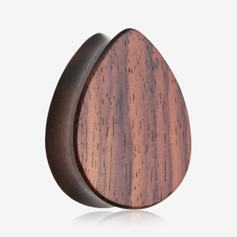 A Pair of Teardrop Rosewood Double Flared Plug