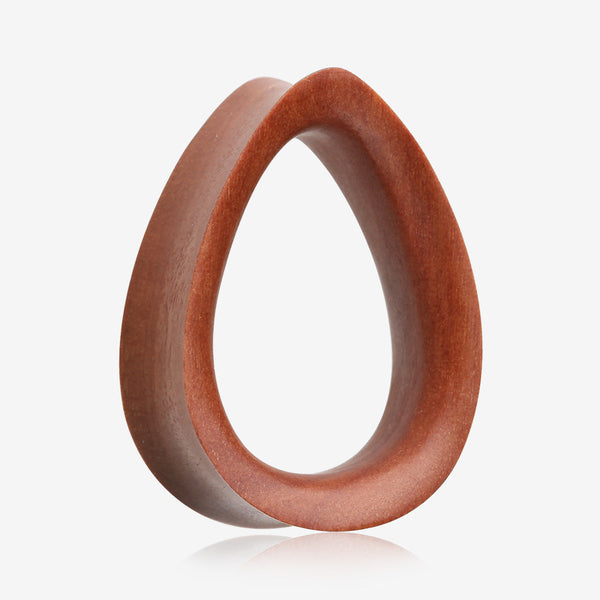 A Pair of Teardrop Sabo Wood Double Flared Tunnel Plug