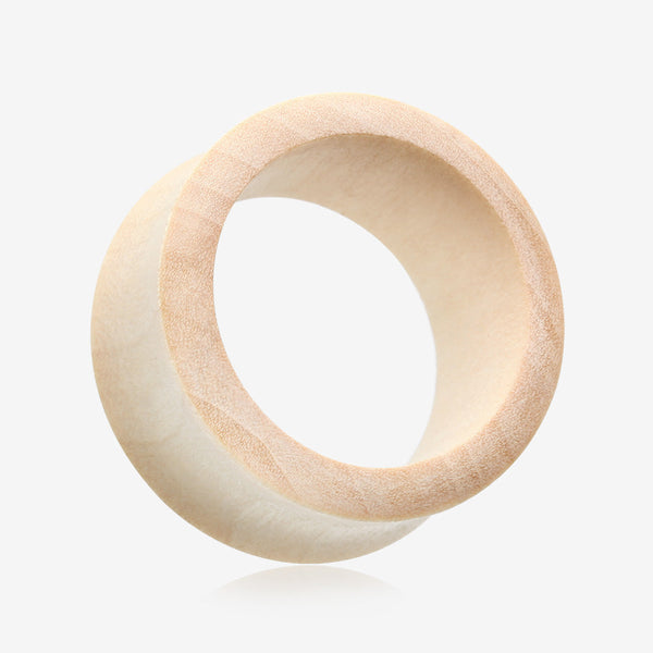 A Pair of Crocodile Wood Double Flared Tunnel Plug