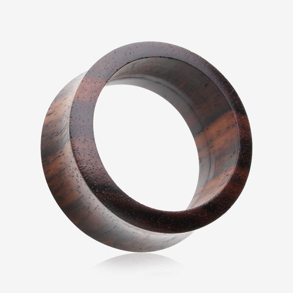 A Pair of Rosewood Double Flared Tunnel Plug