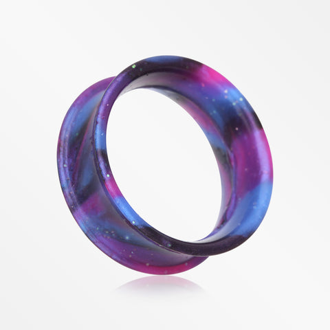 A Pair of Ultra Flexible Cosmo Galaxy Silicone Double Flared Tunnel Plug