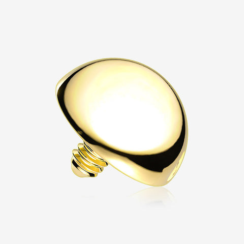 Implant Grade Titanium Golden Internally Threaded Basic Dome Top Part