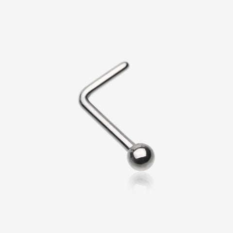 Implant Grade Titanium Ball Top L-Shaped Nose Ring