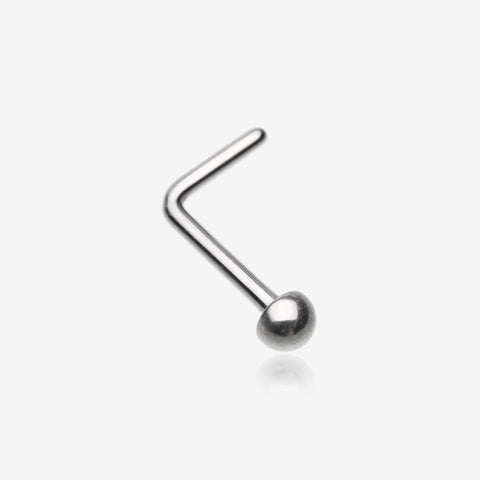 Implant Grade Titanium Dome Top L-Shaped Nose Ring