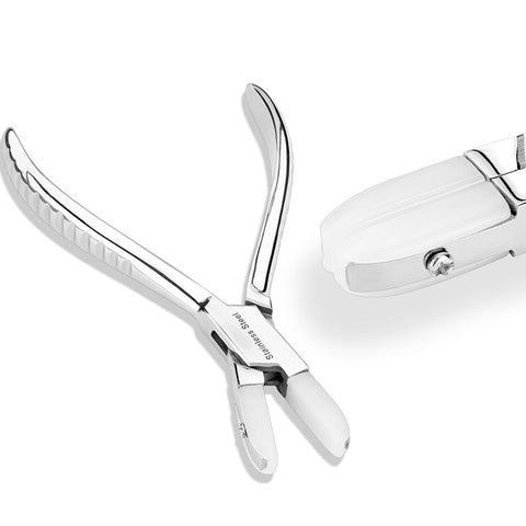 Nose Ring Plier with Hard Nylon Plastic Jaws