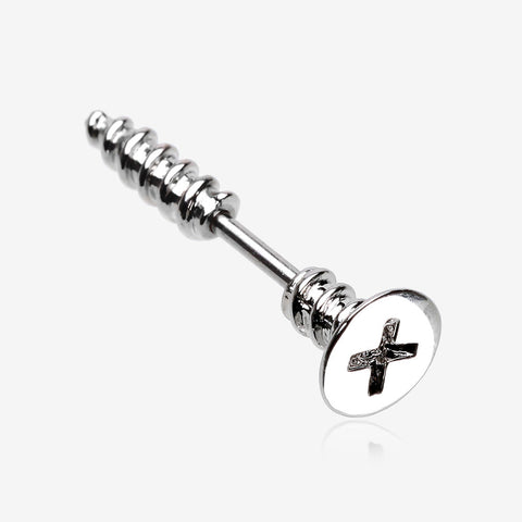 A Pair of Steel Screw Bolt Fake Taper