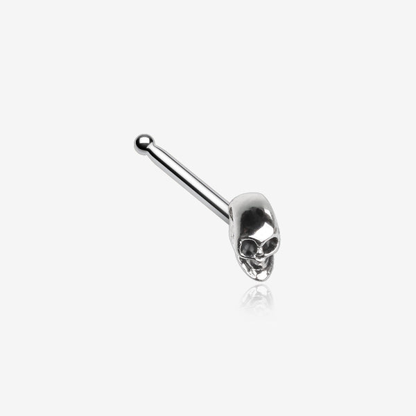 Death Skull Head Nose Stud Ring