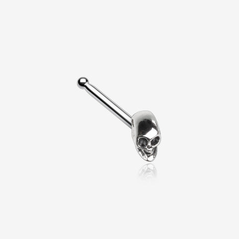 Death Skull Head Nose Stud Ring