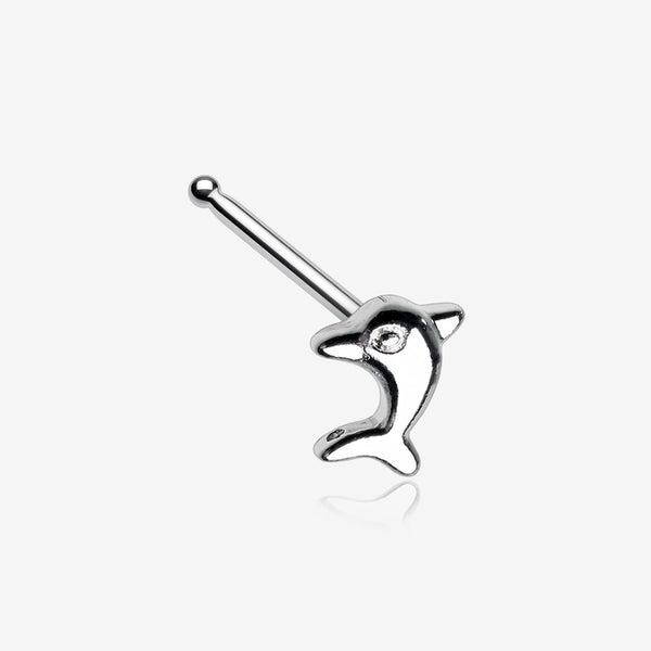 Adorable Baby Dolphin Nose Stud Ring