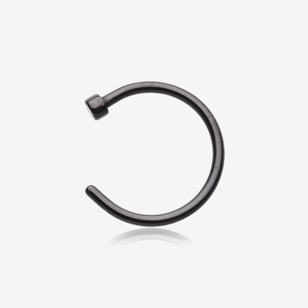 Colorline Basic Nose Hoop Ring-Black