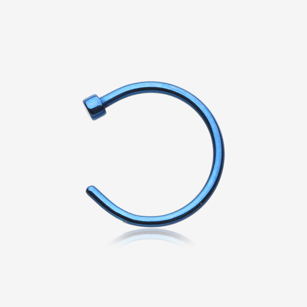 Colorline Basic Nose Hoop Ring-Blue