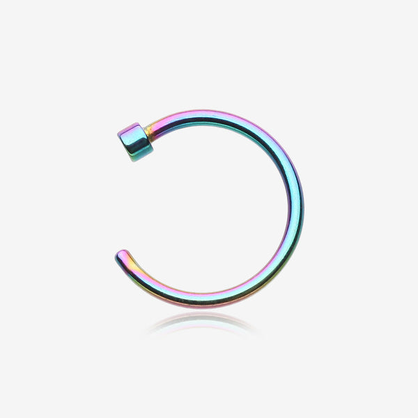 Colorline Basic Nose Hoop Ring-Rainbow