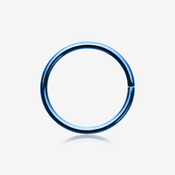 Colorline Basic Steel Bendable Hoop Ring-Blue