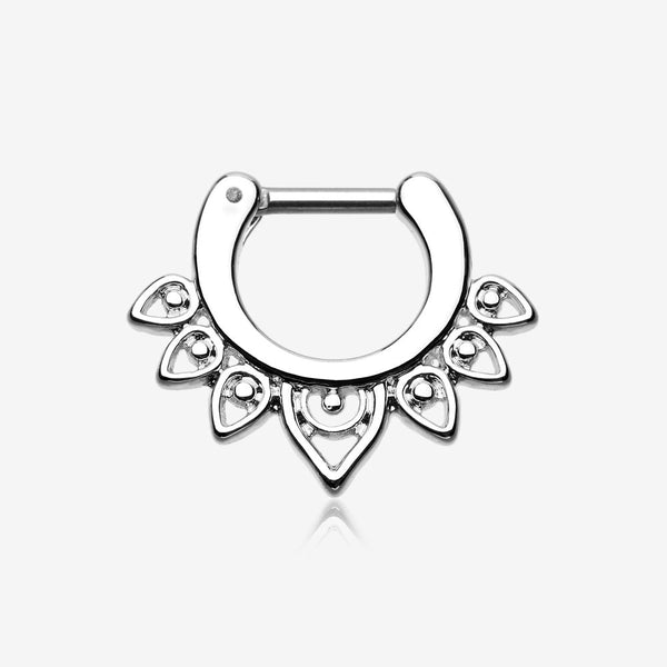 Acerose Filigree Septum Clicker-Steel