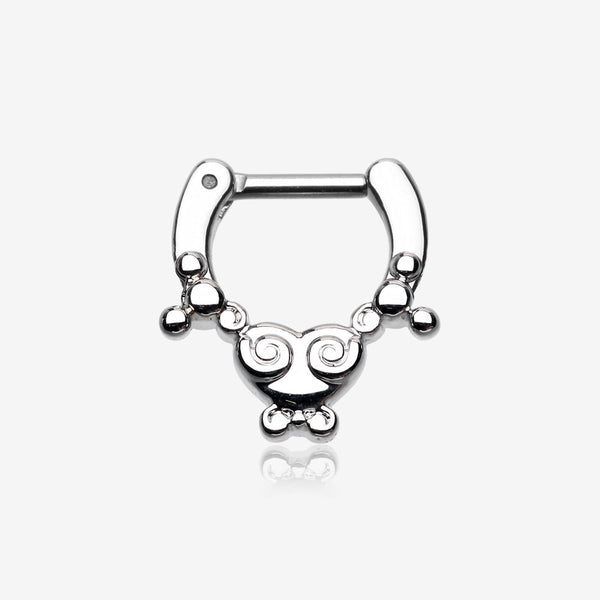 Tribal Saia Septum Clicker-Steel