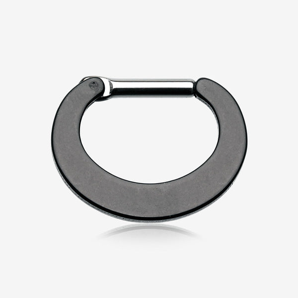 Colorline Basic Steel Loop Septum Clicker-Black