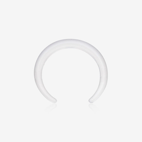 Bio-Flexible Soft Touch Septum Retainer-Clear Gem