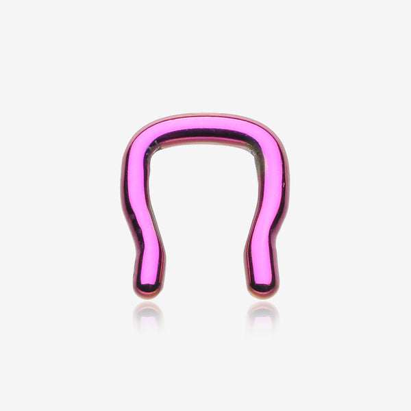 Blackline Steel Septum Ring-Purple