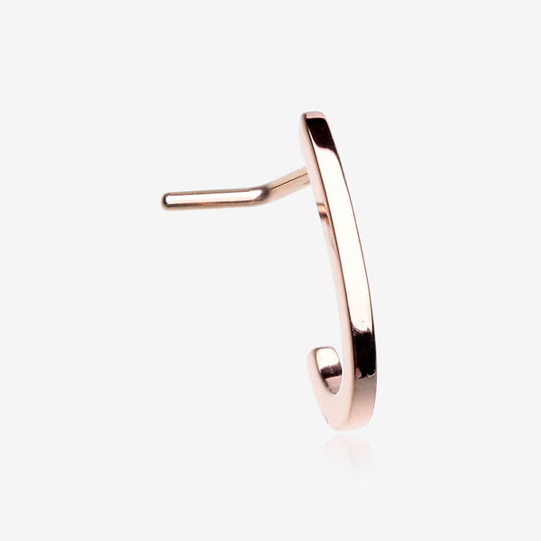 Rose Gold Basic Elegance L-Shaped Nose Hugger