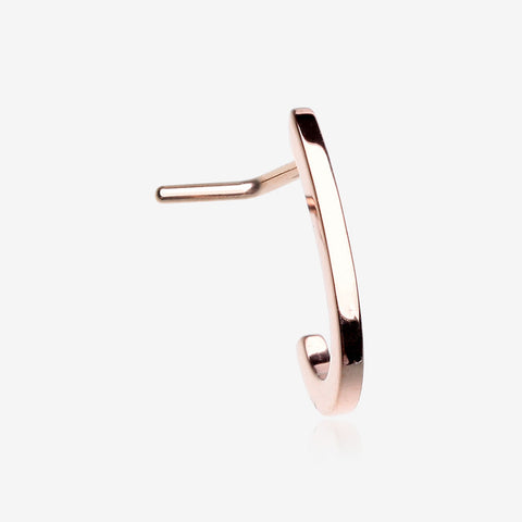 Rose Gold Basic Elegance L-Shaped Nose Hugger