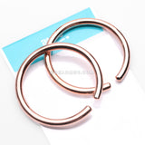 A Pair of Solid Copper Hoop Ear Weight Hanger