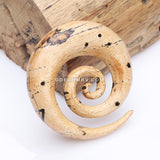 A Pair of Old Tamarind Wood Super Spiral Hanger Plug