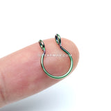Colorline Simple Loop Steel Non-Piercing Fake Septum Ring