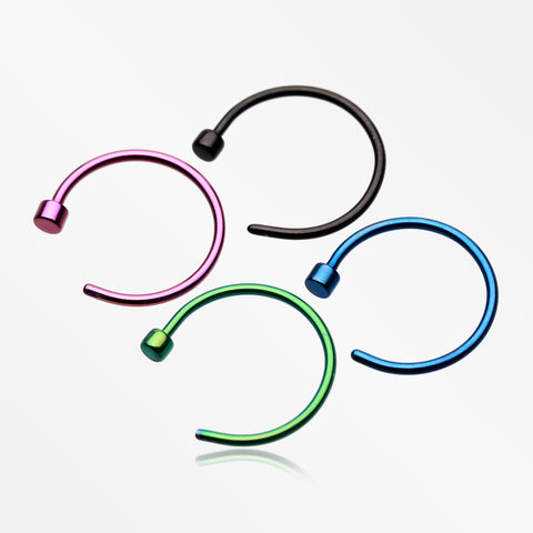 4 Pcs Pack of Colorline Steel Nose Hoops-Assorted