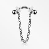 Chained Basic Ball Curved Barbell