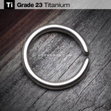 Grade 23 Titanium Basic Bendable Twist Hoop Ring