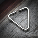 Basic Triangular Steel Bendable Twist Hoop Ring