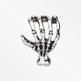 The Zombie Skeletal Hand Steel Labret-Steel