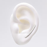Detail View 1 of A Pair of Modern Curve Essence Ear Climber Earring