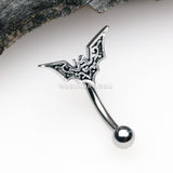 Tribe Goth Bat Curved Barbell