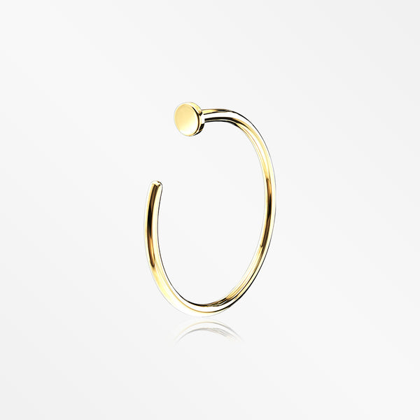 14 Karat Gold Basic Nose Hoop Ring