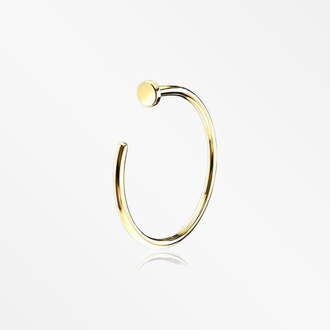 14 Karat Gold Basic Nose Hoop Ring