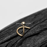 14 Karat Gold Solid Dome Top Nose Screw Ring