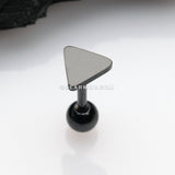 Blackline Flat Triangle Top Cartilage Tragus Barbell Earring