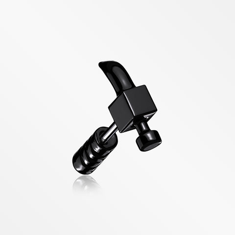 Blackline Steel Hammer Cartilage Tragus Barbell Earring