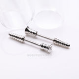 Detail View 1 of A Pair of Nail Screw Bolt Steel Nipple Barbell