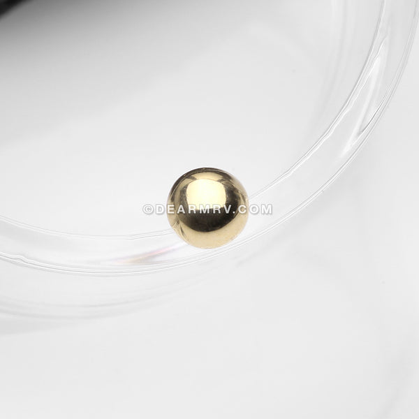 14 Karat Gold OneFit™ Threadless Dome Top Part