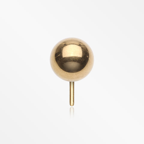 Implant Grade Titanium OneFit™ Threadless Golden Ball Top Part