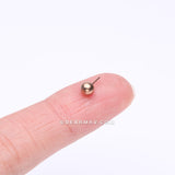 Implant Grade Titanium OneFit™ Threadless Rose Gold Ball Top Part