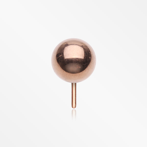 Implant Grade Titanium OneFit™ Threadless Rose Gold Ball Top Part