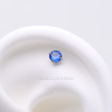 Implant Grade Titanium OneFit™ Threadless Prong Claw Set Sparkle Gem Top Part-Blue