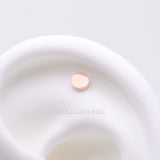 Implant Grade Titanium OneFit™ Threadless Rose Gold Flat Round Top Part